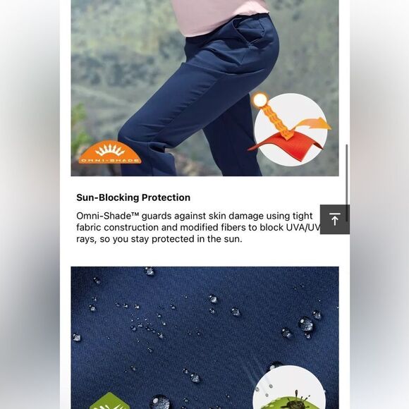 NWT Columbia All Seasons Bootcut Pant Pants Navy Sz 3X Plus Size 24 - Picture 9 of 16